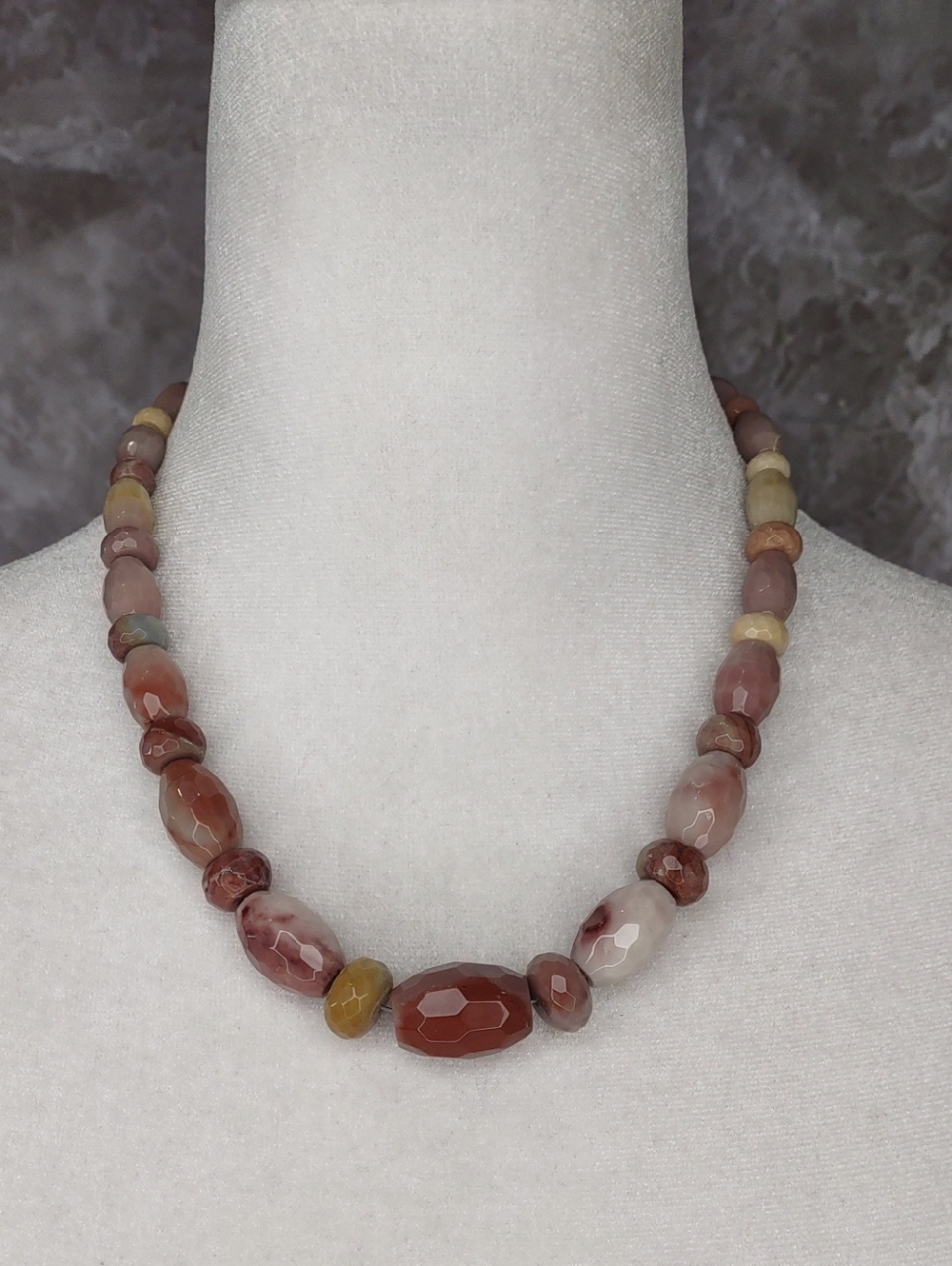 Jay King Faceted Rhodochrosite Necklace